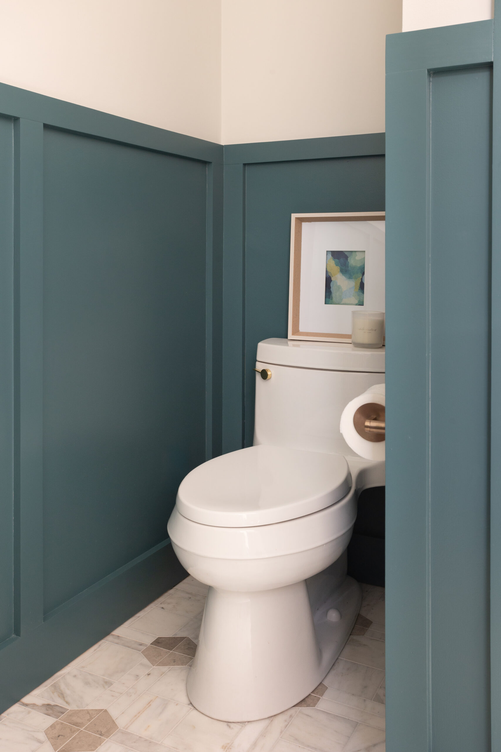 Moody Teal Powder Bath