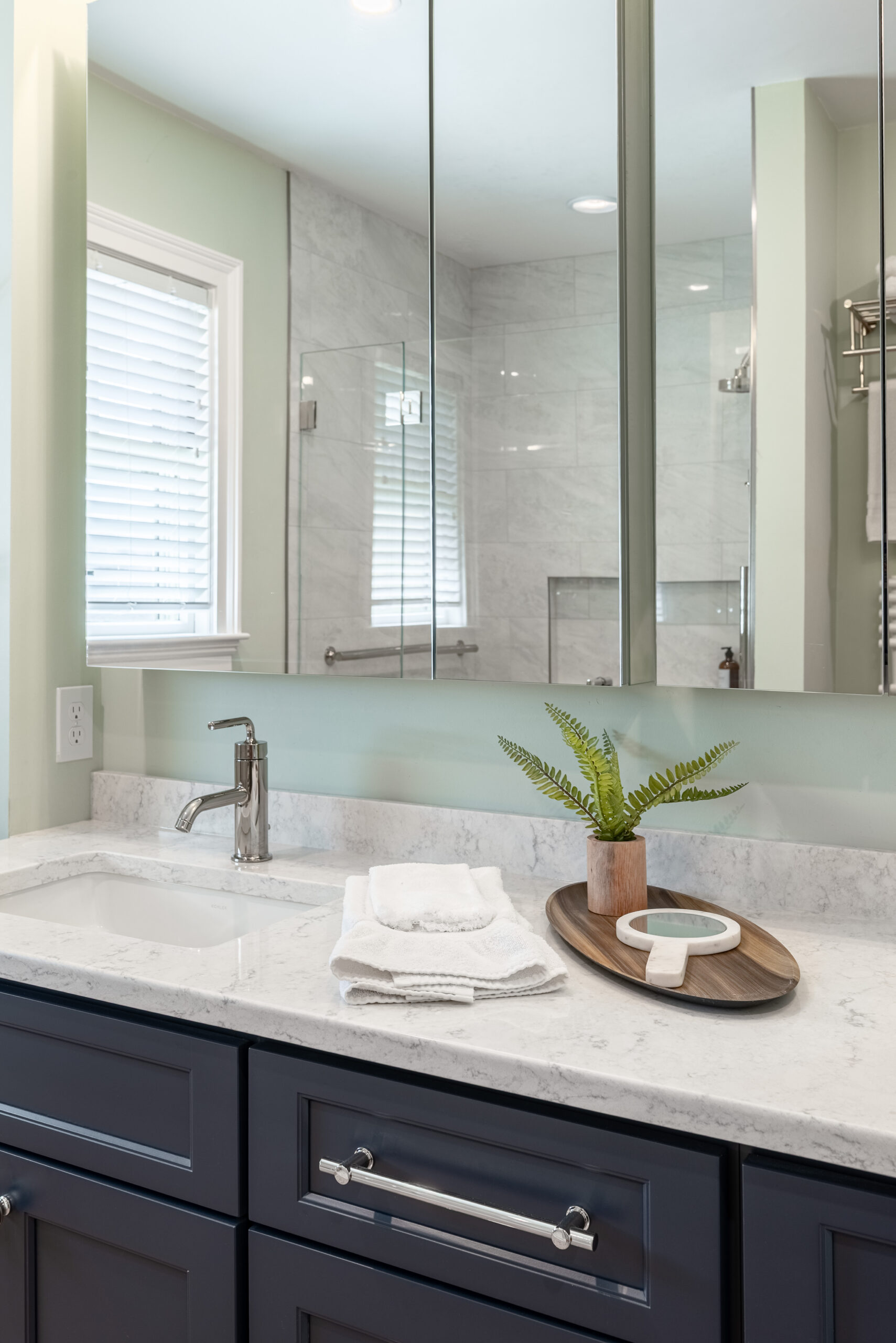 Soft Green Primary Bath