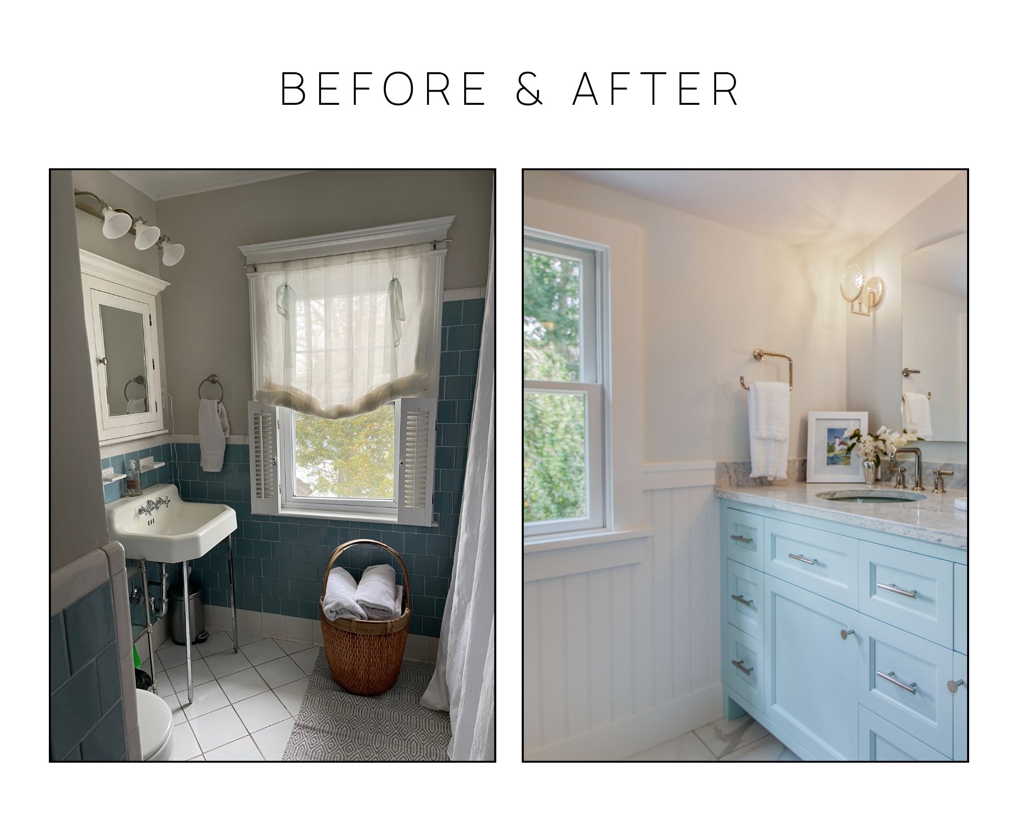 Airy Coastal Blue Bath