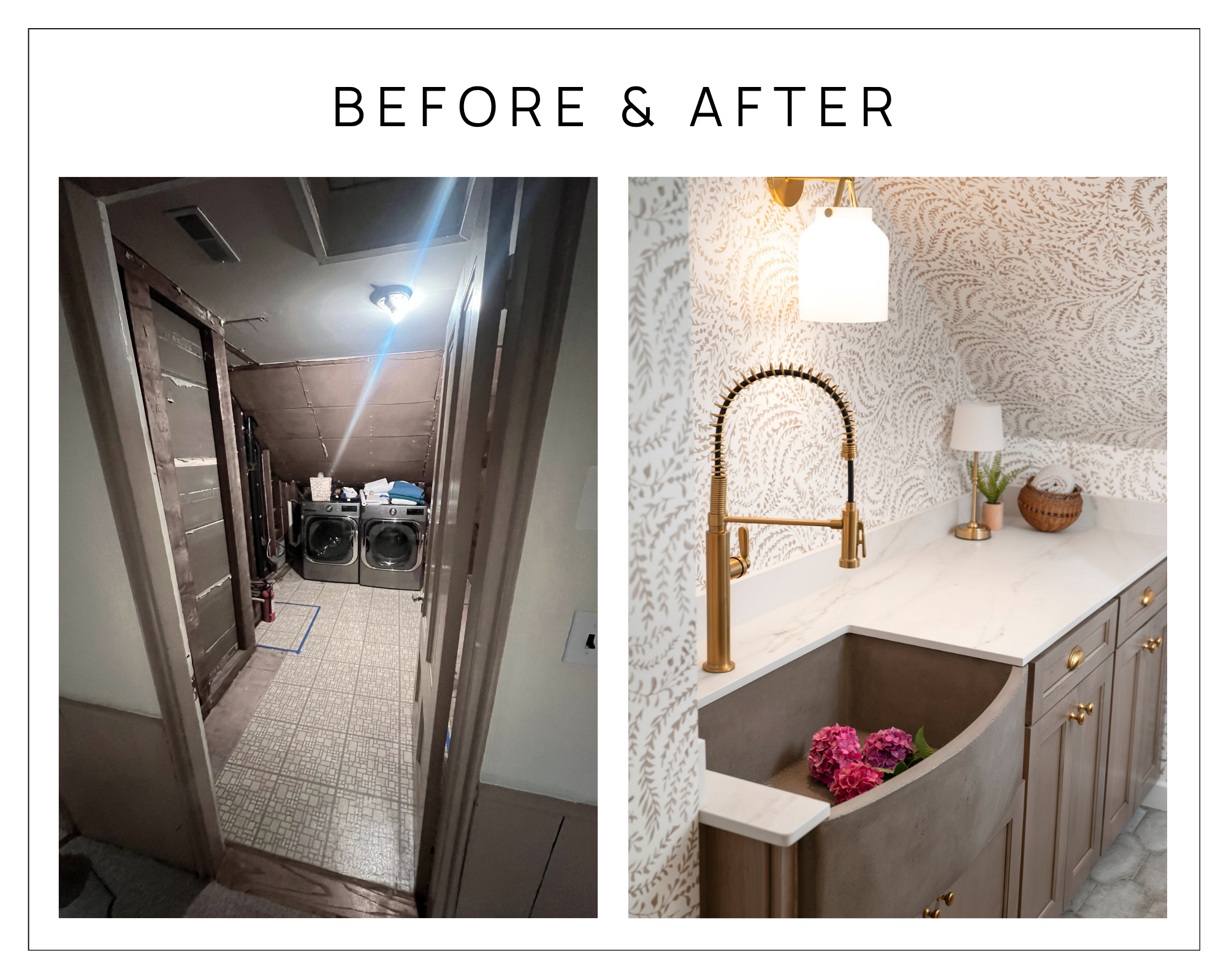 Patterned Laundry Room