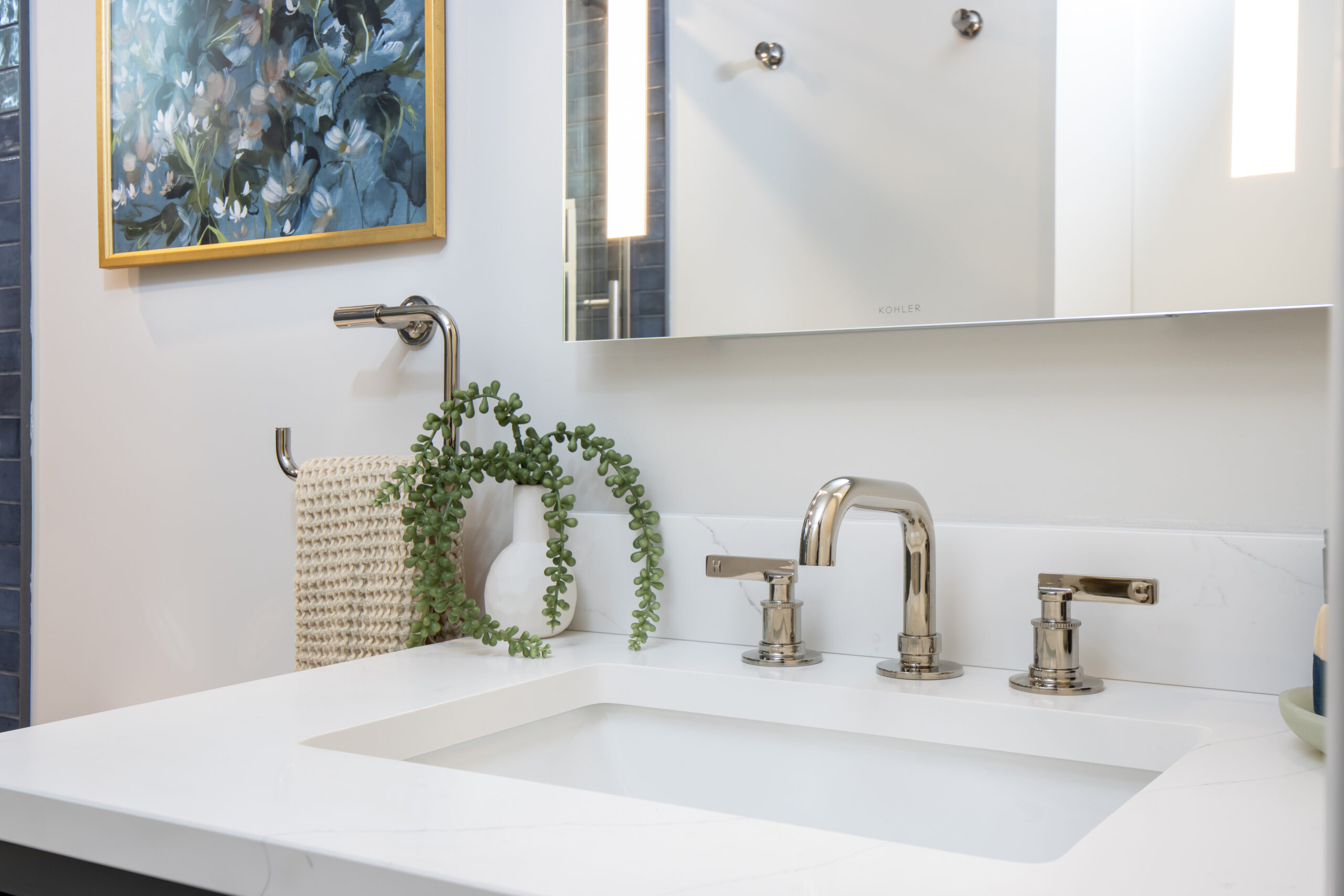 Serene Blue Guest Bath