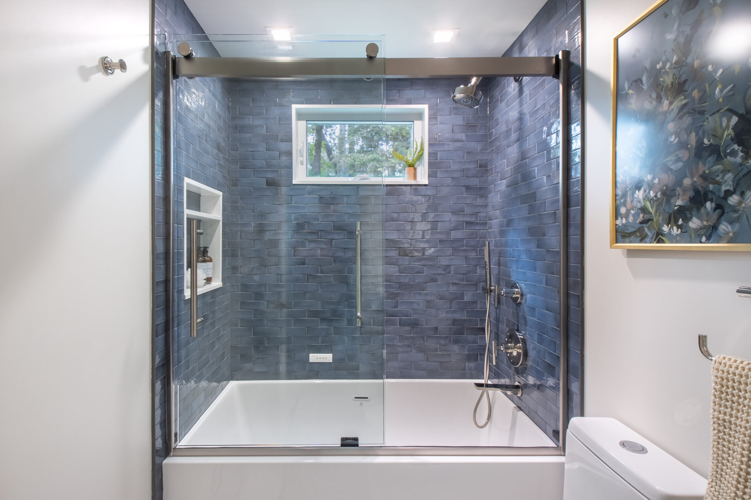 Serene Blue Guest Bath