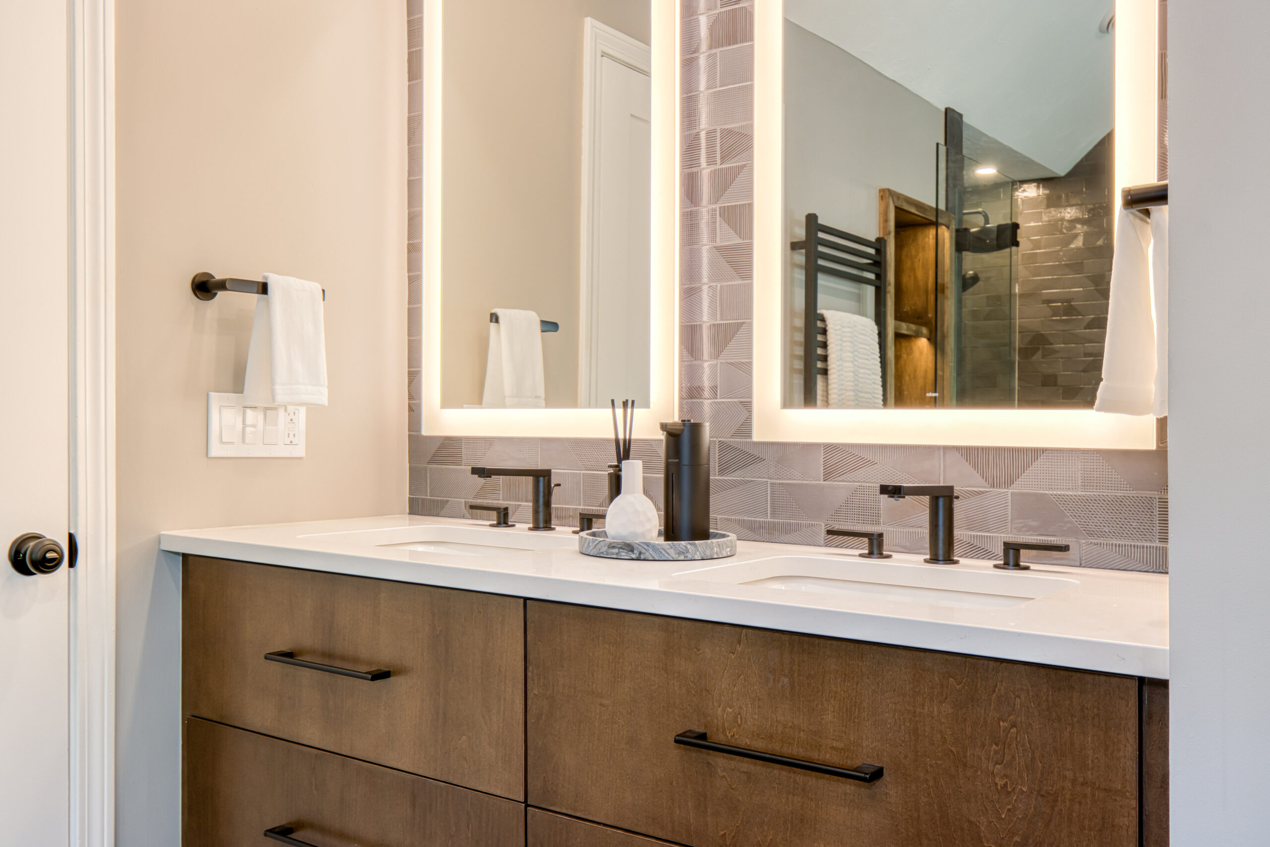 Masculine Modern Bathroom Retreat