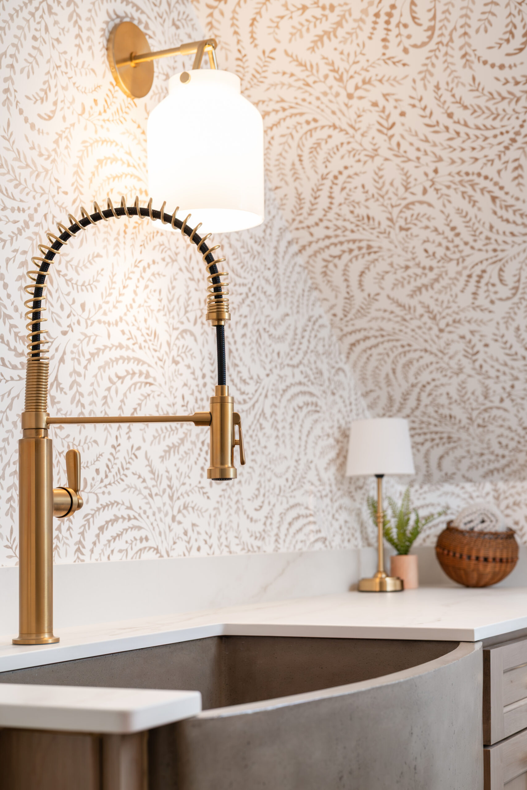 Patterned Laundry Room