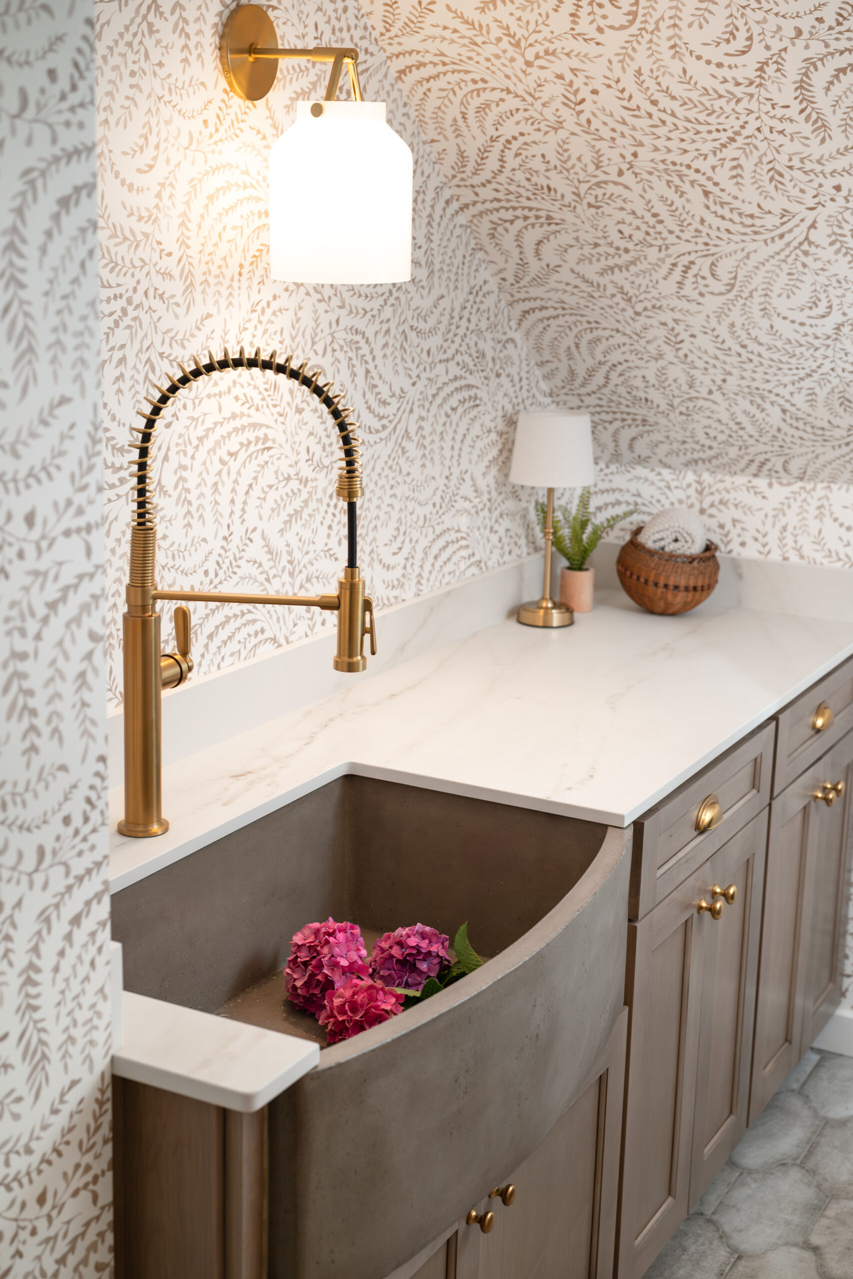 Patterned Laundry Room