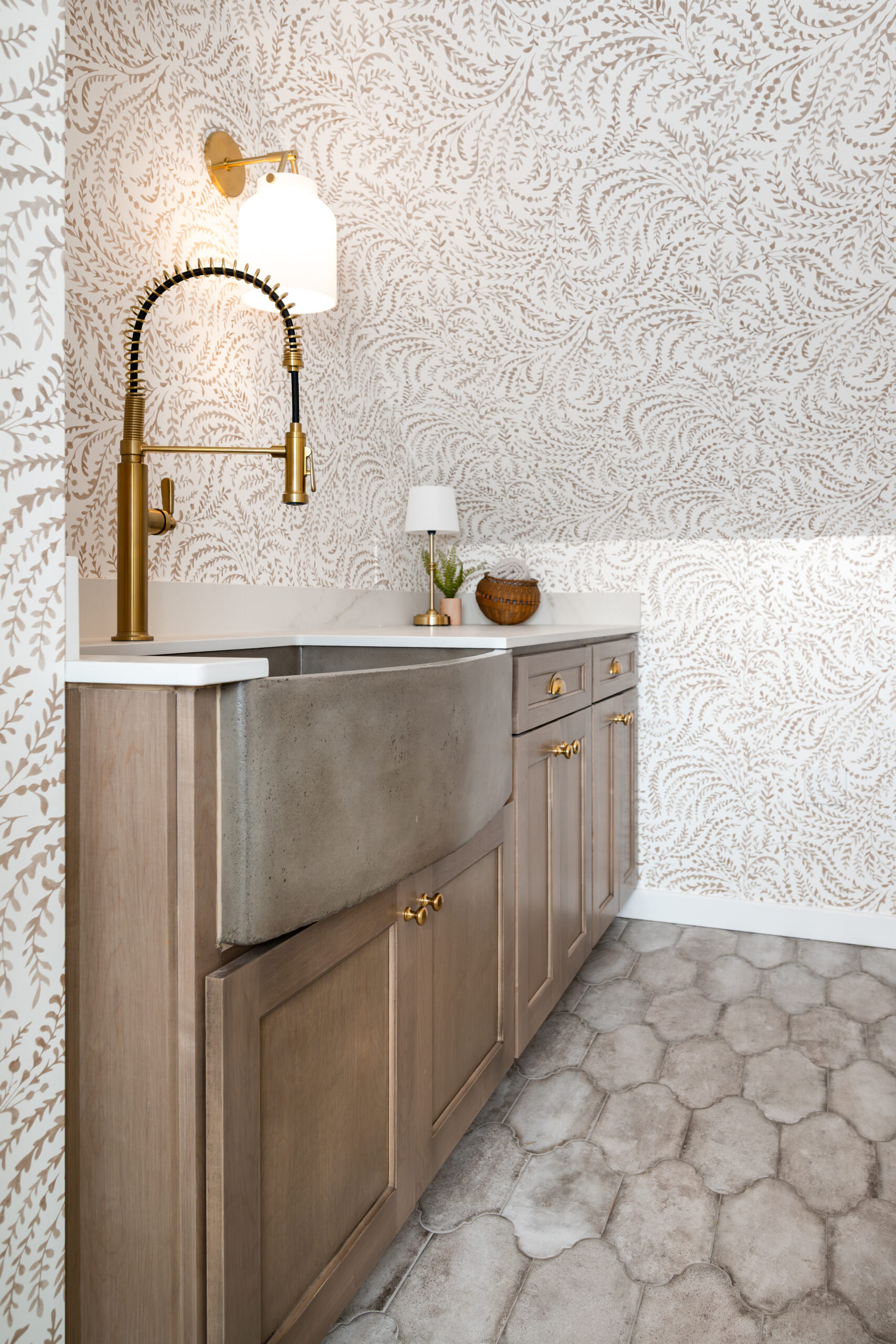 Patterned Laundry Room