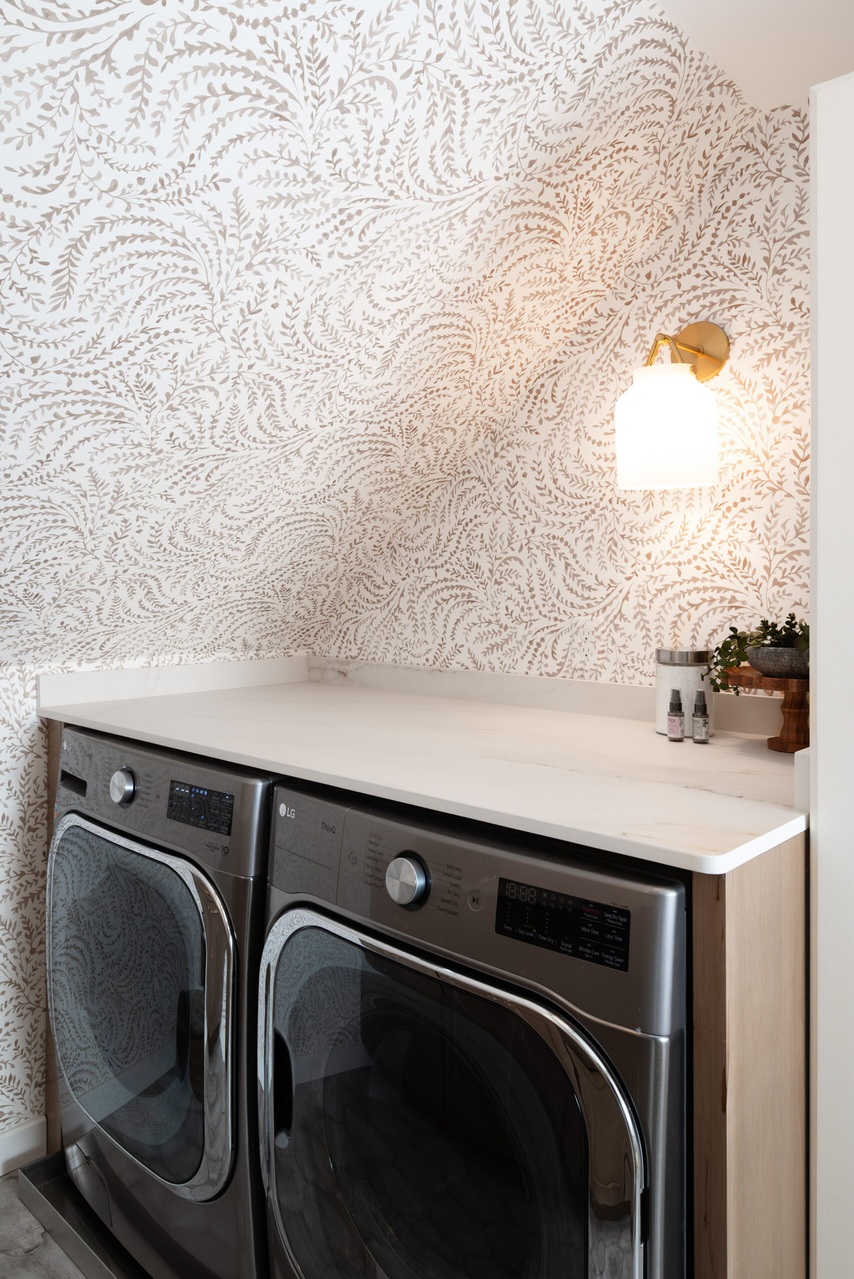 Patterned Laundry Room