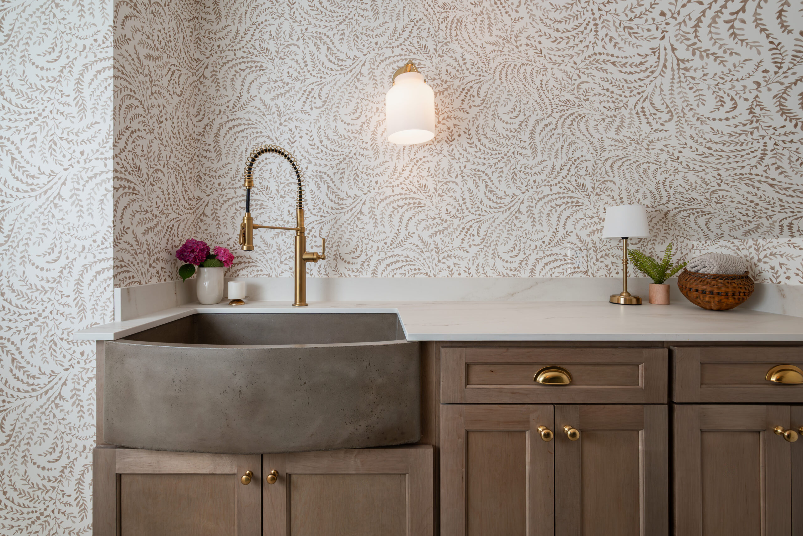 Patterned Laundry Room