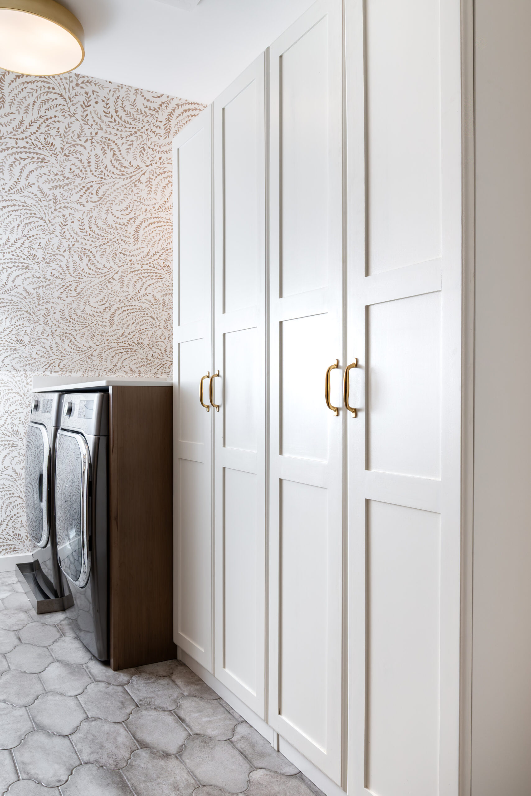 Patterned Laundry Room